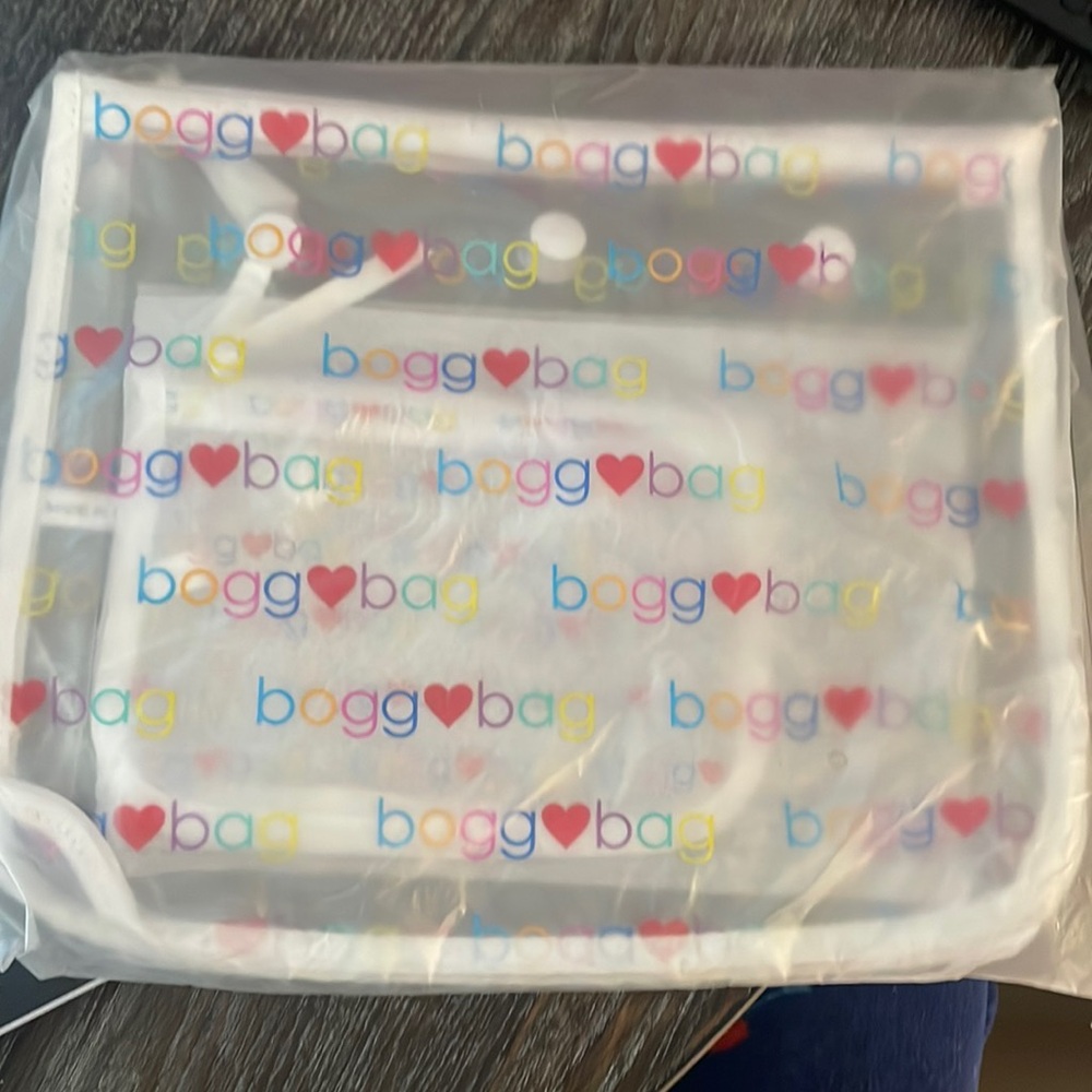 New Bogg bag decorative insert clear zipper bag